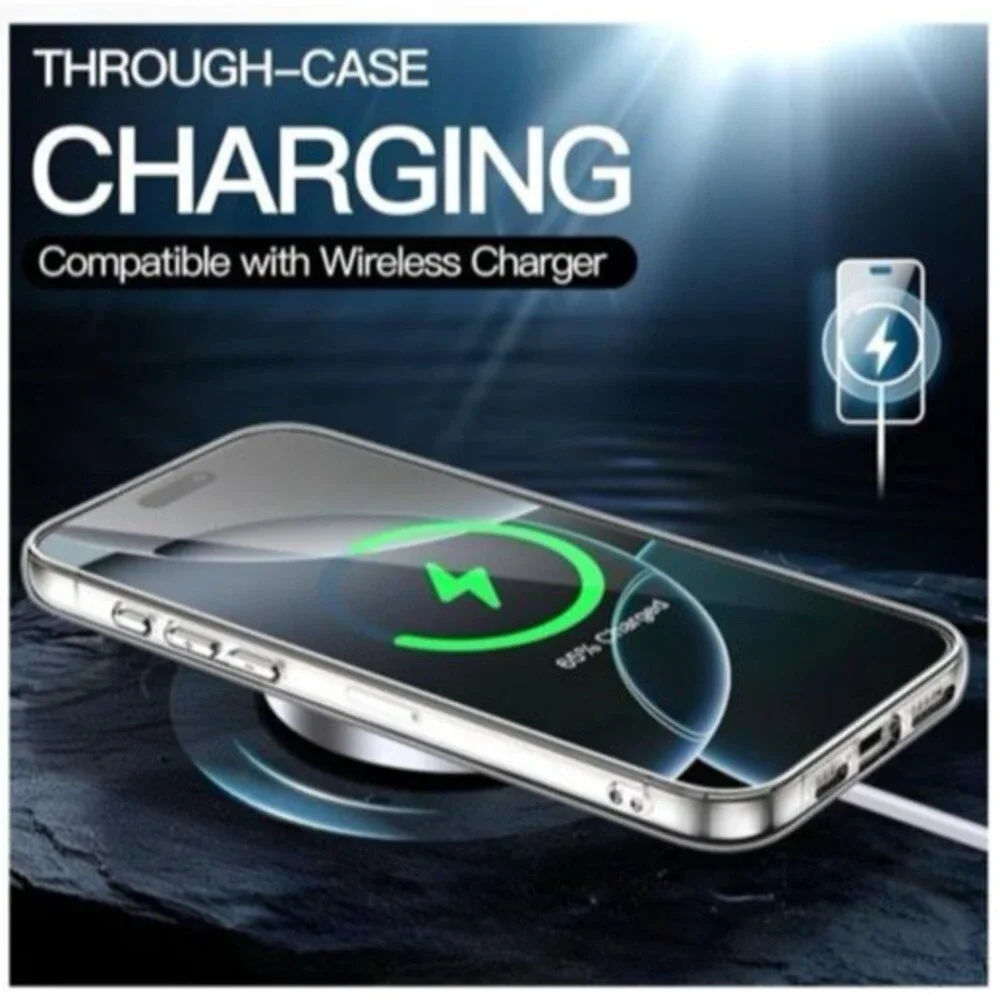 JETech Clear Case for iPhone 16 Pro 6.3-Inch Non-Yellowing Shockproof Phone